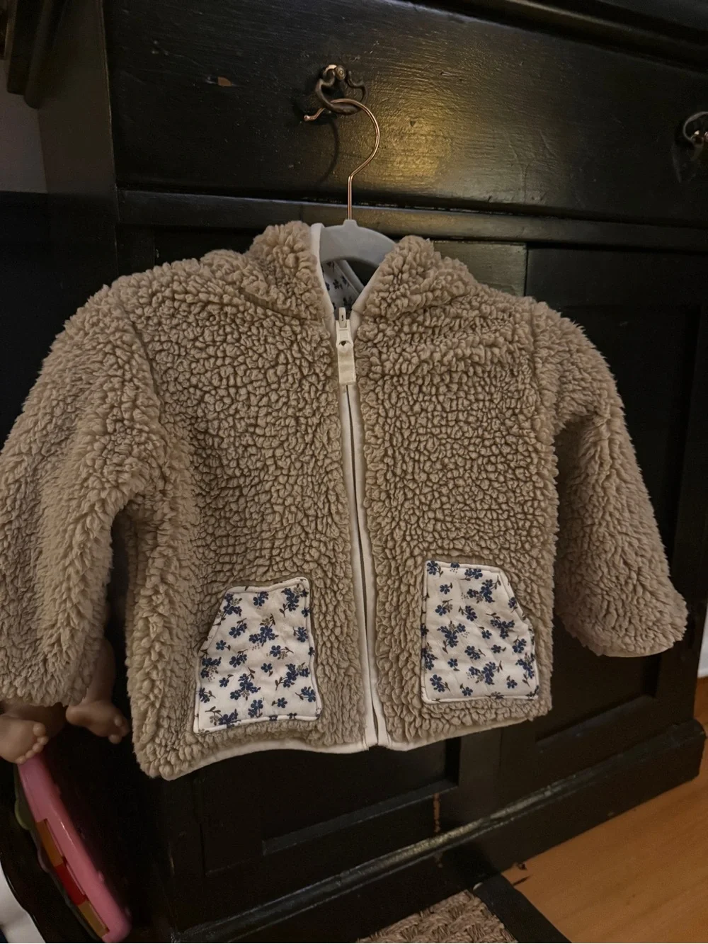 Kids Floral Quilted Jacket - reversible
